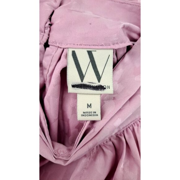 Worthington Women Pink Sleeveless Halter Neck Top Subtle Pattern Size Medium New - Picture 7 of 8